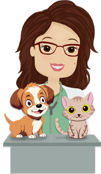Dra. Marília com cães e gatos